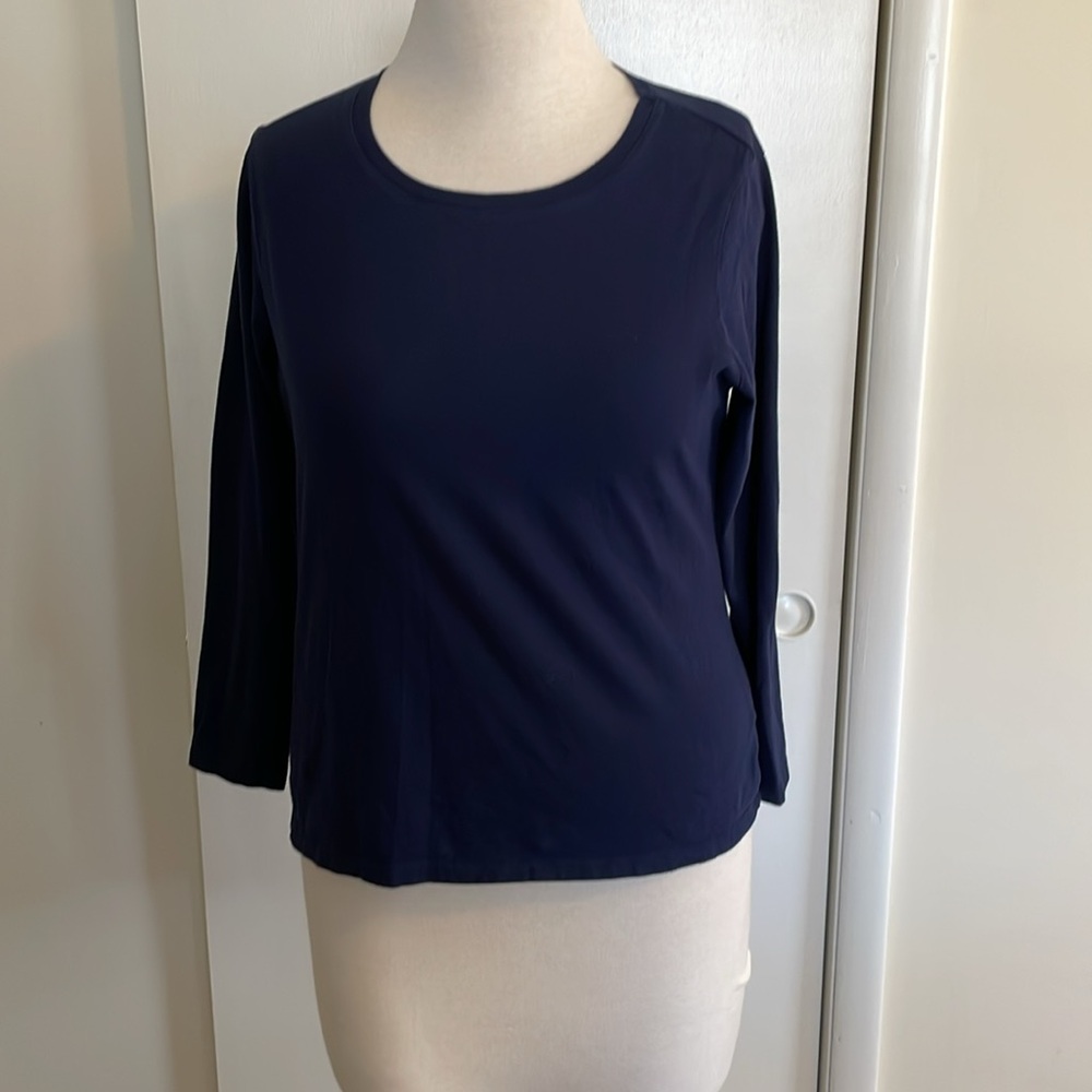 Just My Size: Blue Tee Top. Long-Sleeved. Size- 2X ( 18W-20W). EUC.
